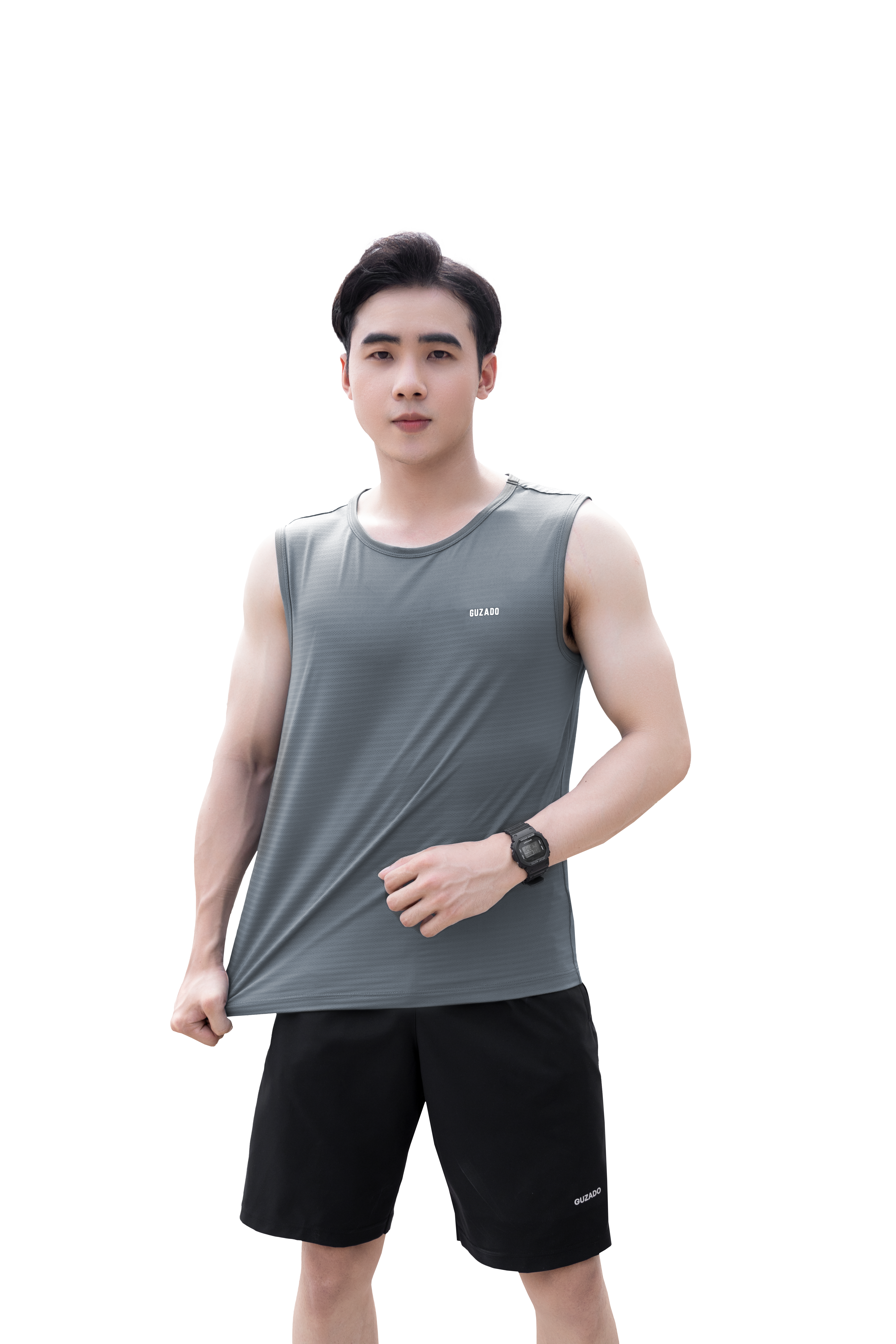 Bộ Tanktop GUZADO Ba Lỗ Thể Thao Mặc Nhà Thoải Mái BTT01