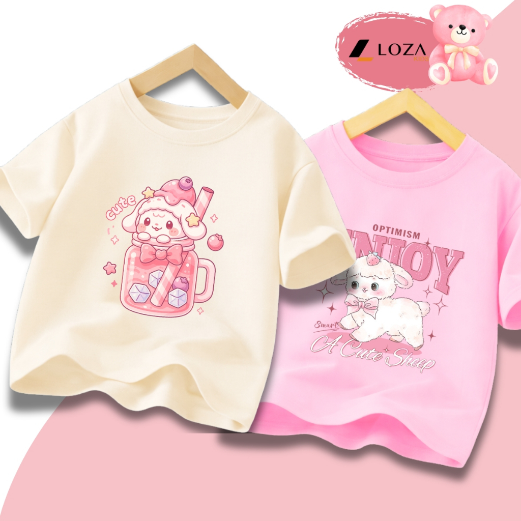 Áo thun bé gái hình nhiều mẫu cute - Loza G0450_thumbnail_3