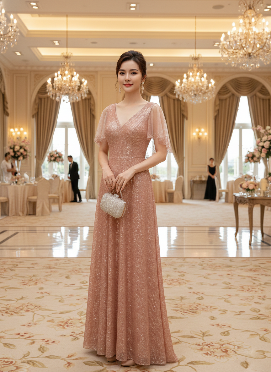 Đầm dự tiệc dạ hội sequin kim sa phối lưới đá_thumbnail_13