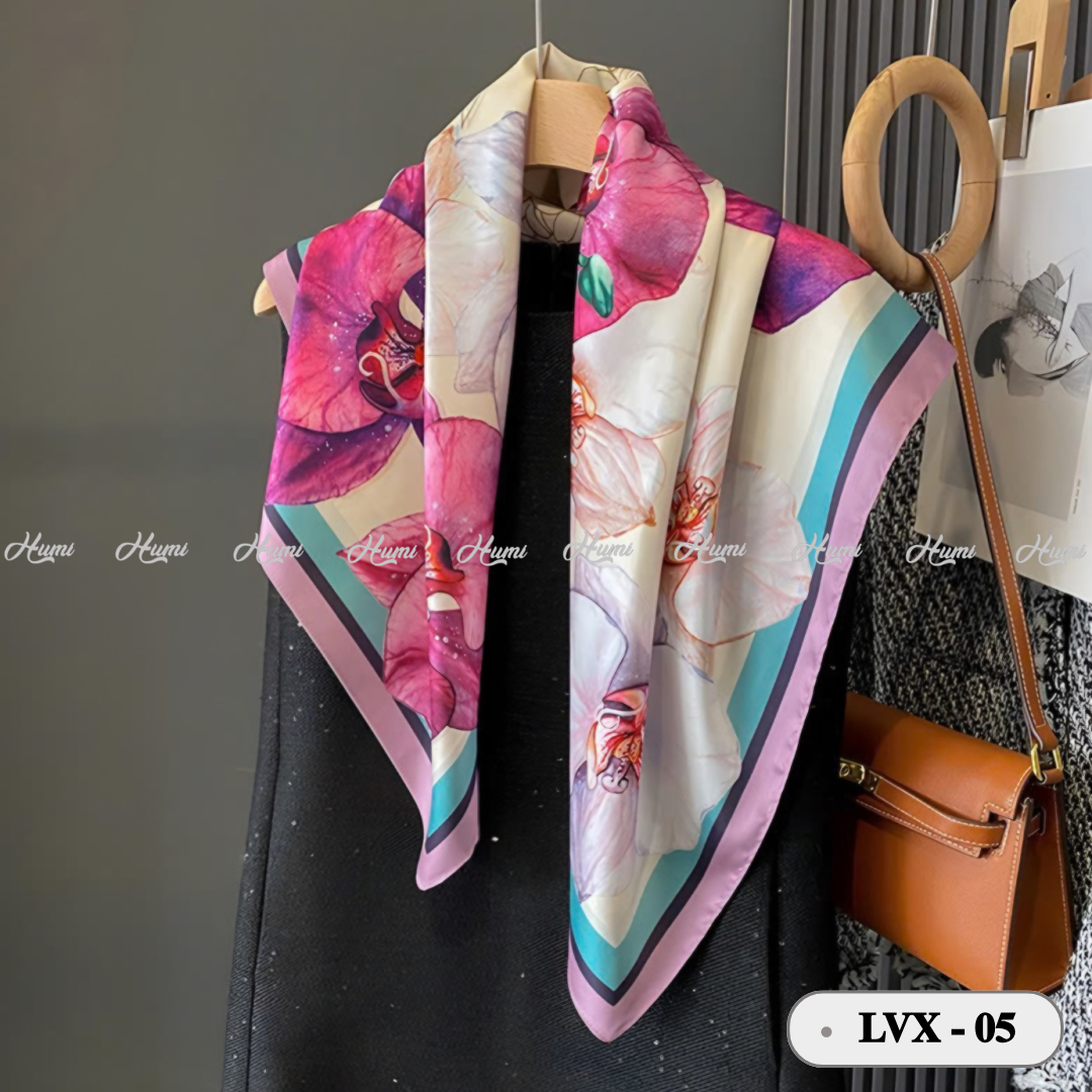 KHĂN LỤA VUÔNG 2 MẶT 90X90CM (LVX-05)