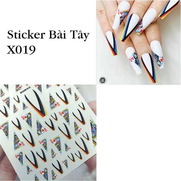 Sticker bài Tây - X019