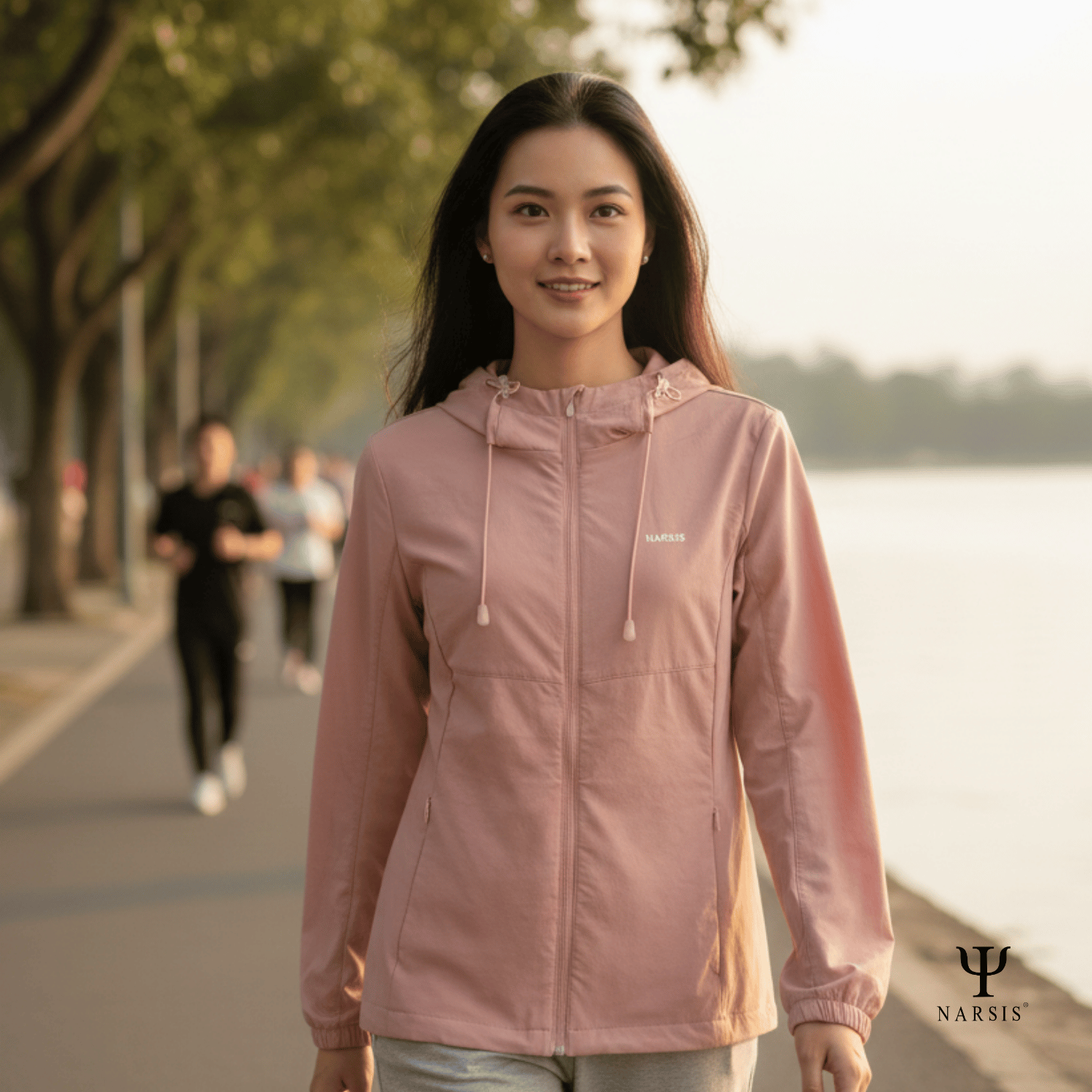 Áo Khoác Gió Nữ Narsis 1 Lớp, Chống Nắng, Chống Gió, Phong Cách Trẻ Trung - L25002