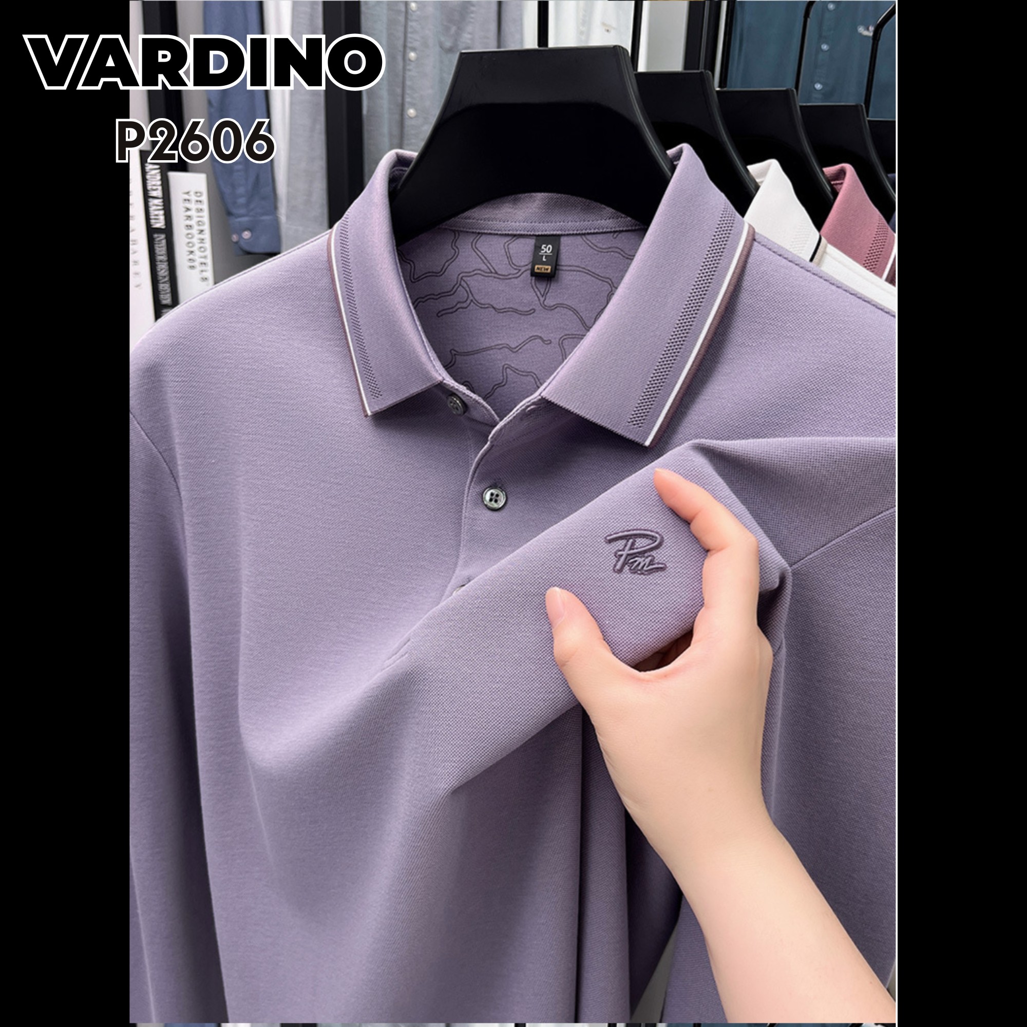 Áo polo nam dài tay Vardino P2606_thumbnail_3