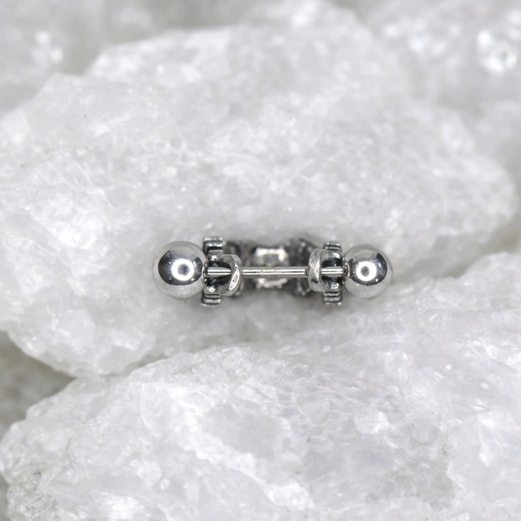 Khuyên vòng kiểu mạ điện 8mm hoạ tiết chrome._thumbnail_2