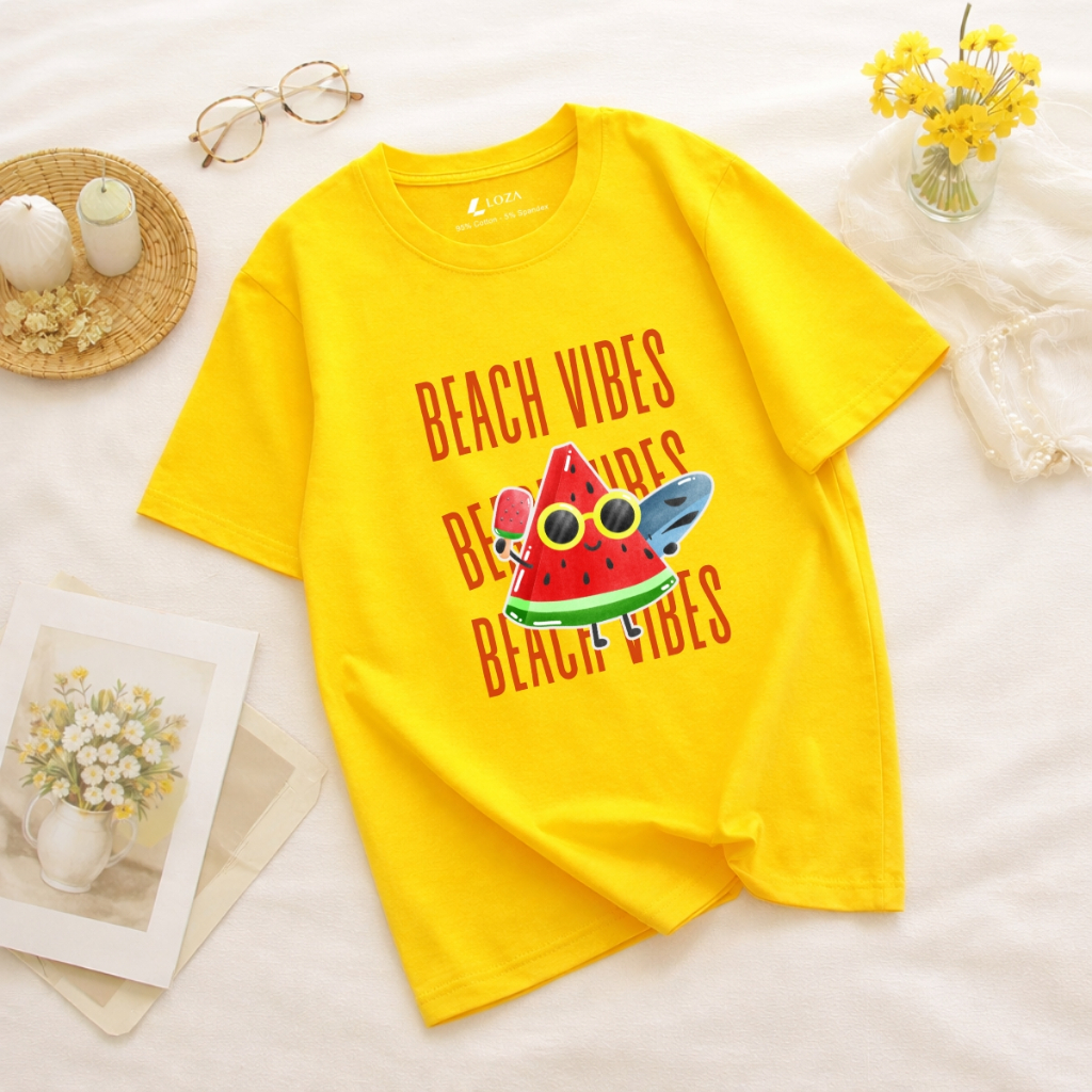 Áo phông gia đình du lịch biển 2026 - Đồng phục gia đình chất liệu thun cotton LOZA KIDS - GĐ020_thumbnail_0