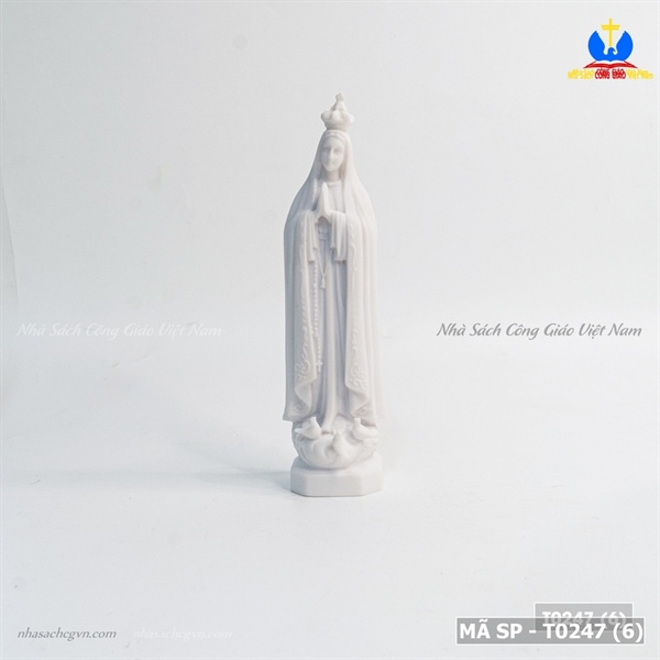 Tượng sứ Đức Mẹ Fatima trắng ✔_thumbnail_3