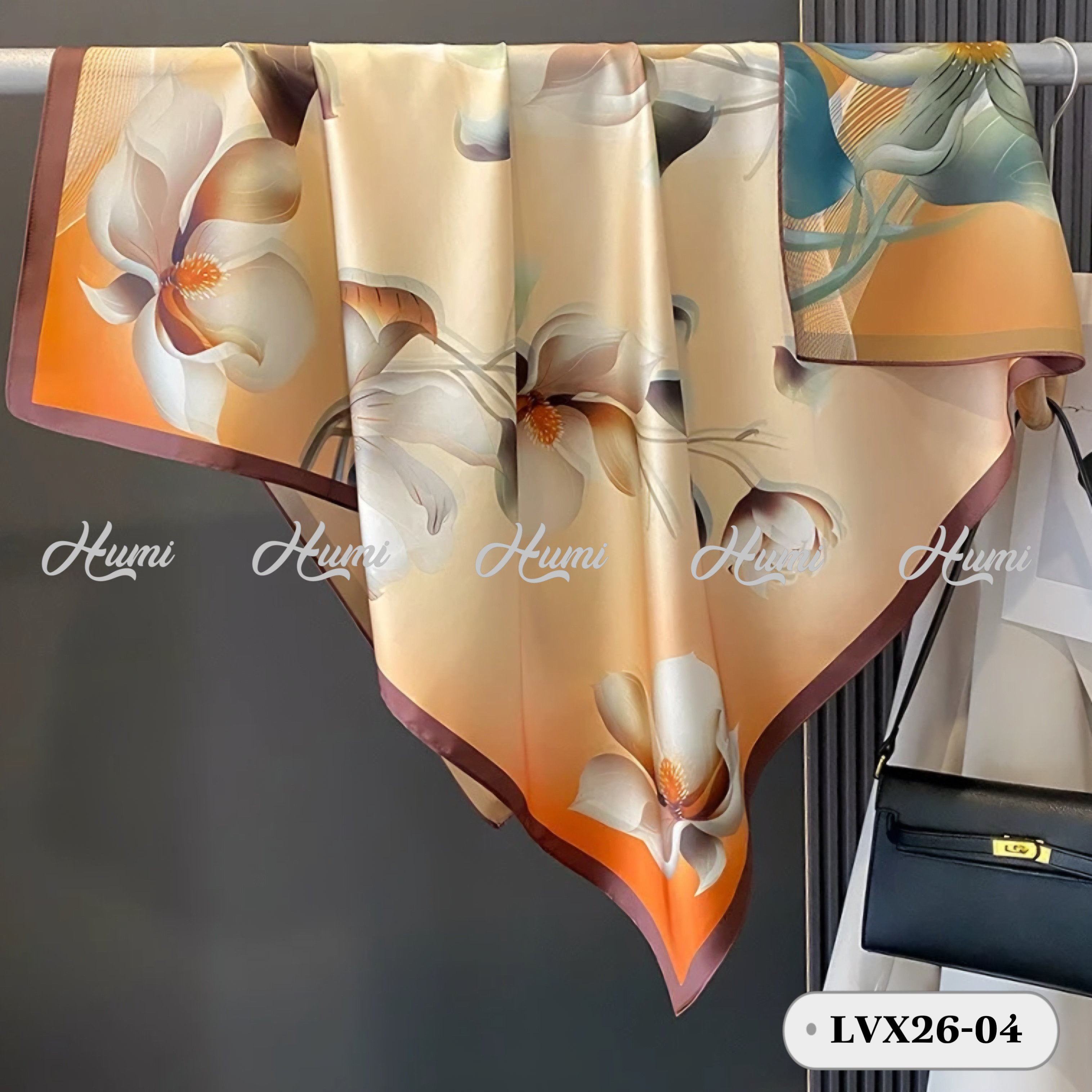 KHĂN LỤA VUÔNG 2 MẶT 90X90CM (LVX26-04)