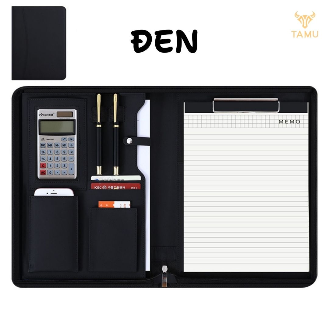 Sổ Tay Doanh Nhân TAMU Tặng Kèm Bút Kí và Giấy Chống Mỏi Mắt Đựng Laptop 14inch_thumbnail_0