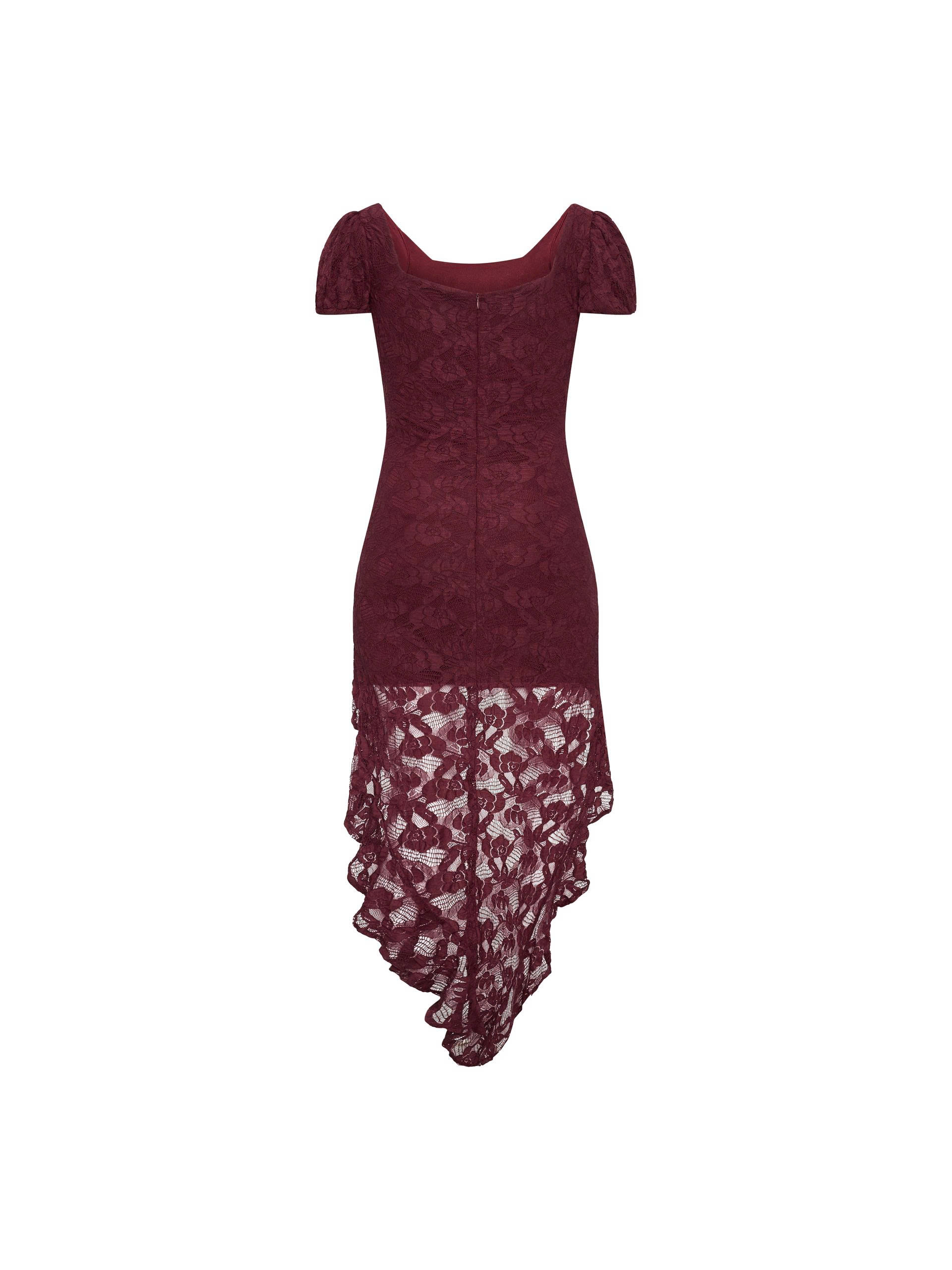 BIGSZE NỮ - Đầm ren nhún kiểu V-DA216_thumbnail_4