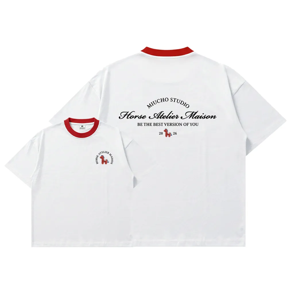 Áo thun tết basic form boxy phối cổ Miucho vải mềm mại thoáng mát tôn dáng 2975_thumbnail_10