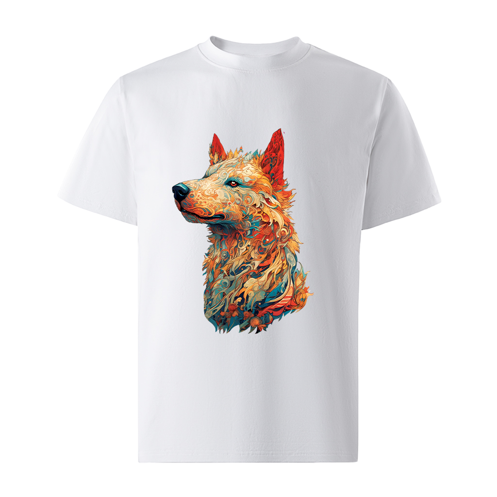 Áo thun nam form rộng 12 con giáp tuổi Tuất ATD487 Miucho Iconic cotton cổ tròn in graphic_thumbnail_0