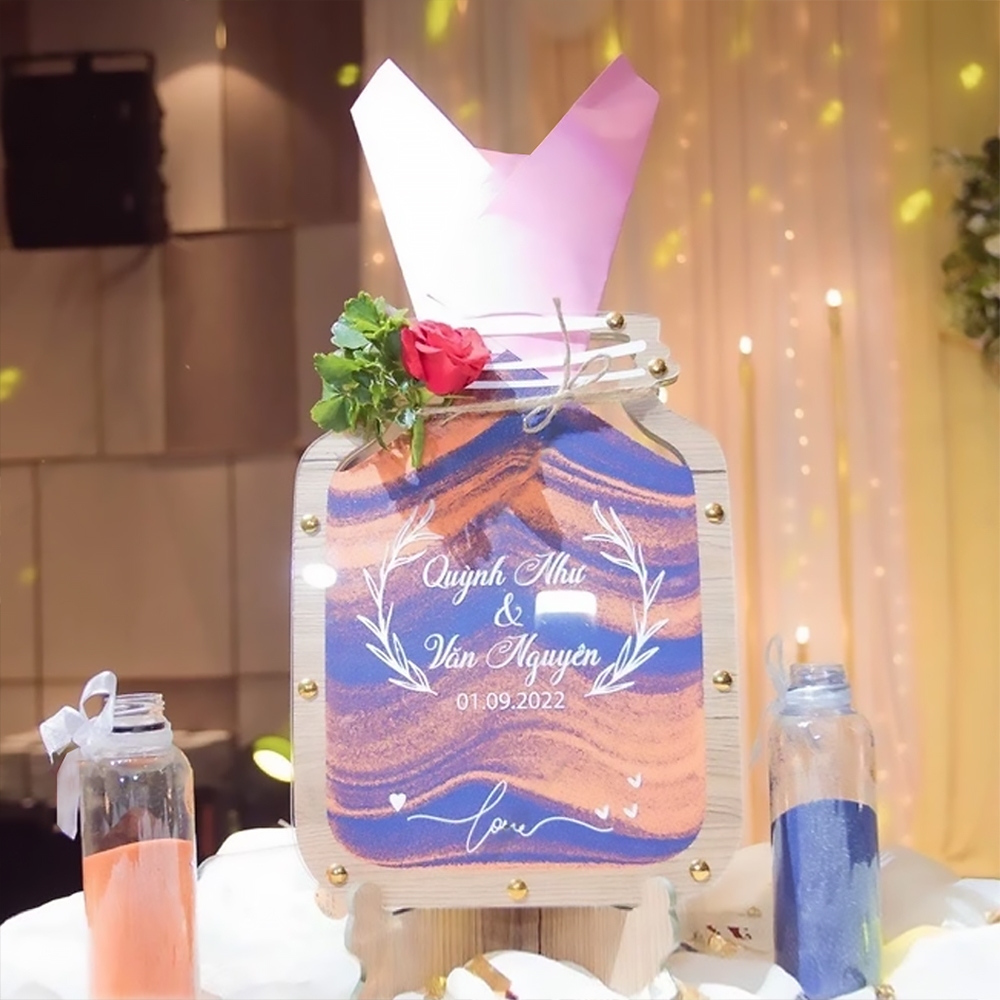 Tranh Rót Cát Đám Cưới – Nghi Thức Cưới Ý Nghĩa, Thiết Kế Theo Yêu Cầu (Tặng Kèm Cát) - Size tính theo chiều ngang_thumbnail_10
