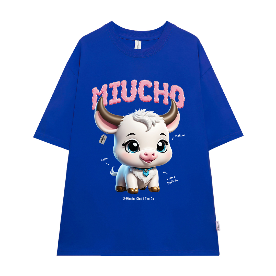 Áo thun form rộng 12 con giáp tuổi Sửu ATD1247 Miucho tay ngắn cổ tròn in mix_thumbnail_23