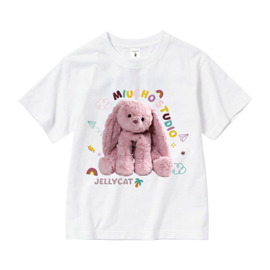 Áo thun cho bé gái style hàn quốc form rông AED1174 Miucho Kid tay ngắn cổ tròn in graphic_thumbnail_0