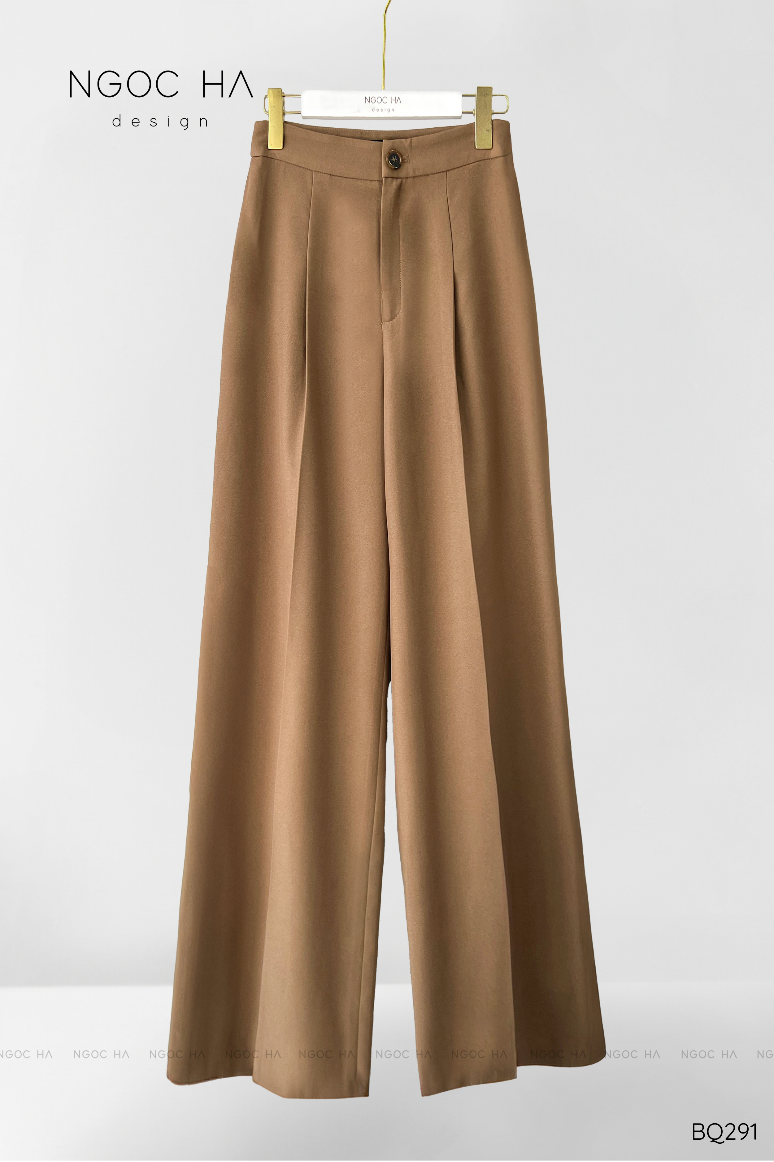 Patrick Set_Bộ Vest Croptop Tay Cộc Quần Suông Màu Nâu, Đen BQ291_thumbnail_6