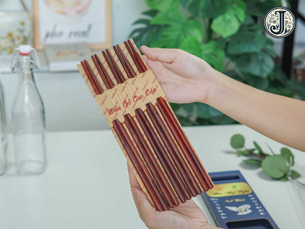 Đũa gỗ cẩm lai đầu tròn cao cấp bộ 5 dài 24cm J000140_thumbnail_1