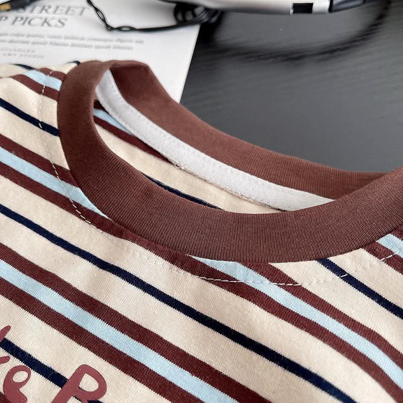 Set bộ cotton kẻ gấu nâu_thumbnail_2