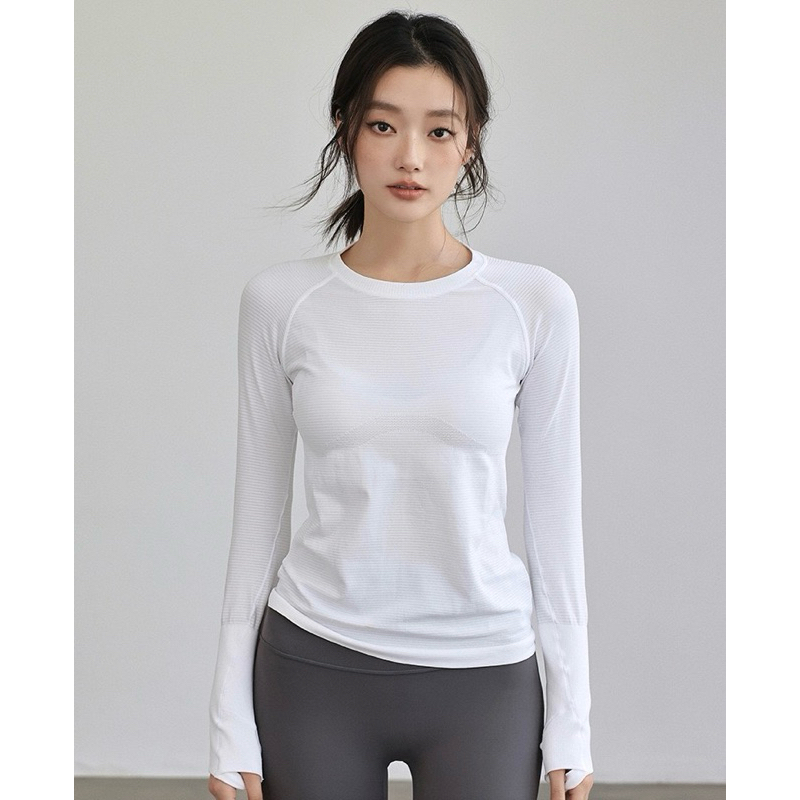 Áo Thun Thể Thao Tay Dài Cổ Tròn Dáng Ôm Body_thumbnail_3