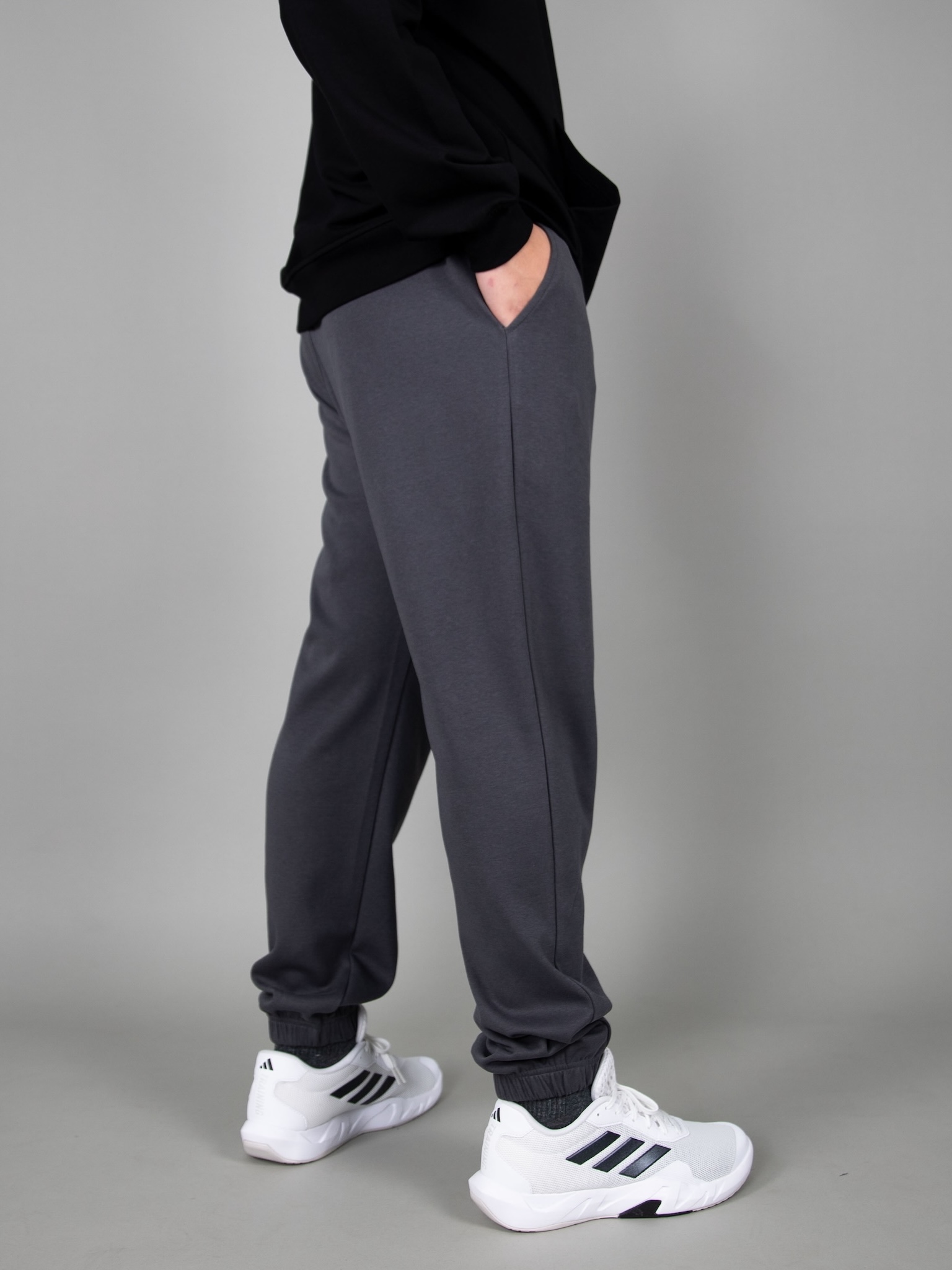 Quần nỉ bé trai chun gấu màu xanh chì_thumbnail_3