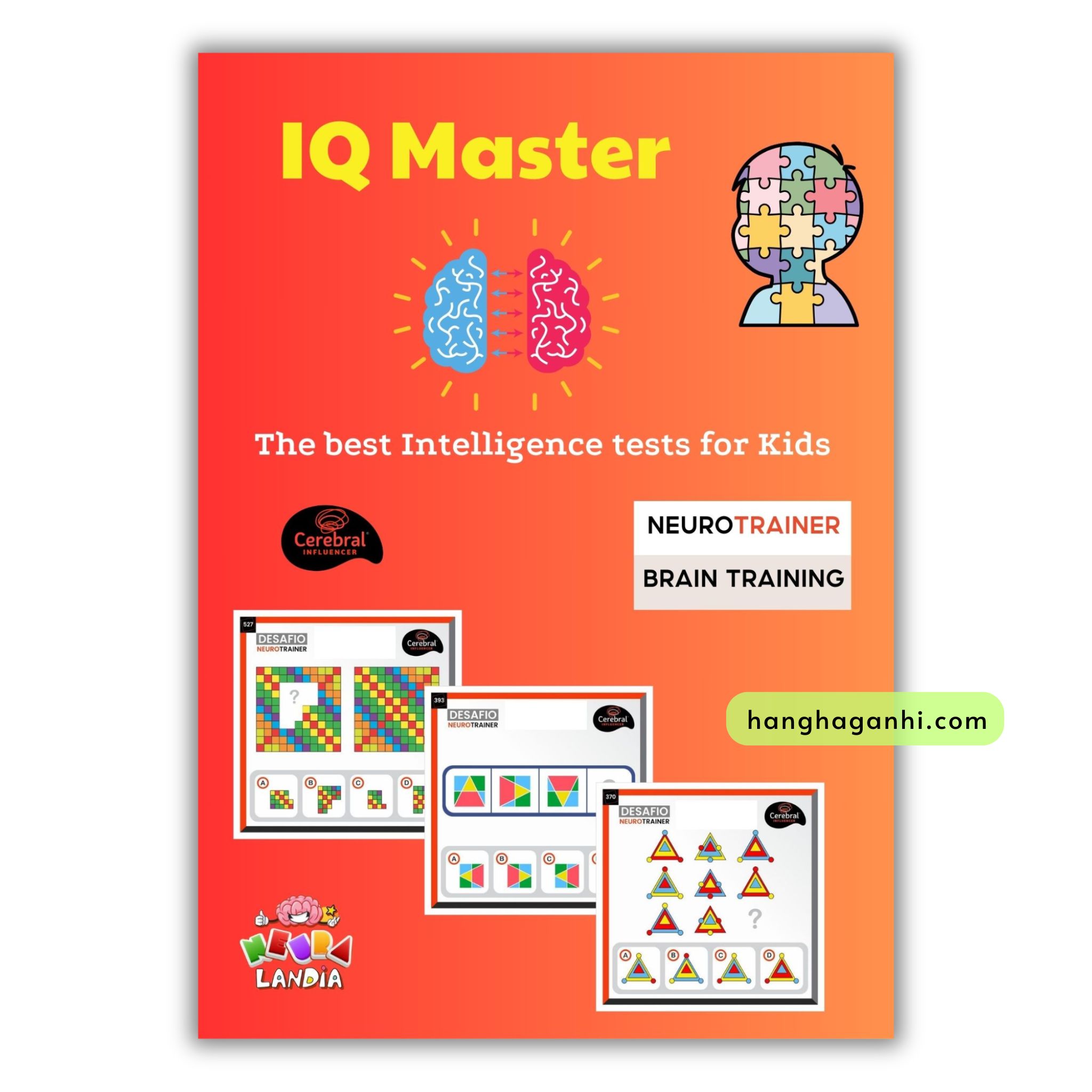 Sách IQ Master Neurotrainer, rèn luyện tư duy, phát triển khả năng logic, phát triển não bộ cho trẻ 4-15 tuổi