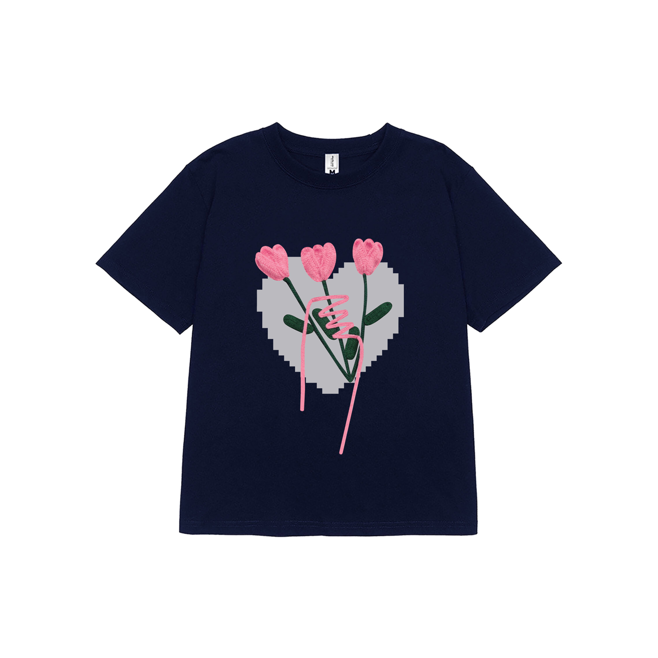 Áo thun cặp nam nữ form rộng 1968 Miucho vải 4c cotton 220gsm thoáng mát cổ tròn in mix_thumbnail_21