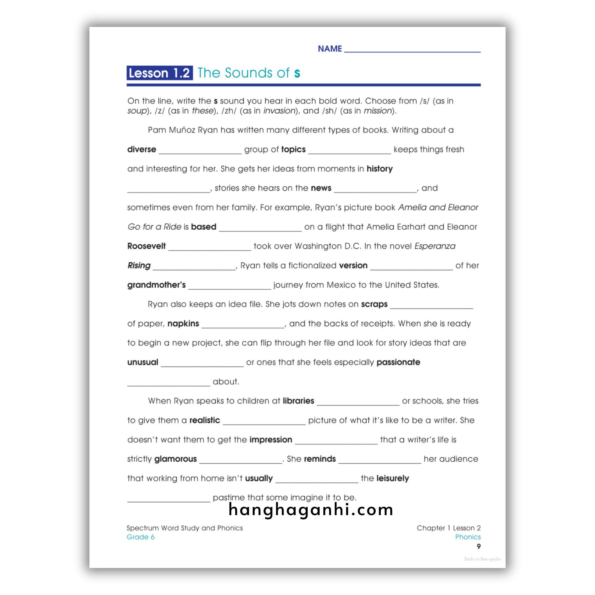 Sách Spectrum Word Study and Phonics Workbook Grade 6_thumbnail_13