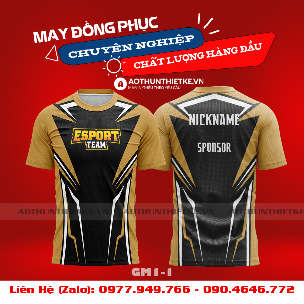Mẫu Áo Game Thủ Esports Thiết Kế - TKGM88