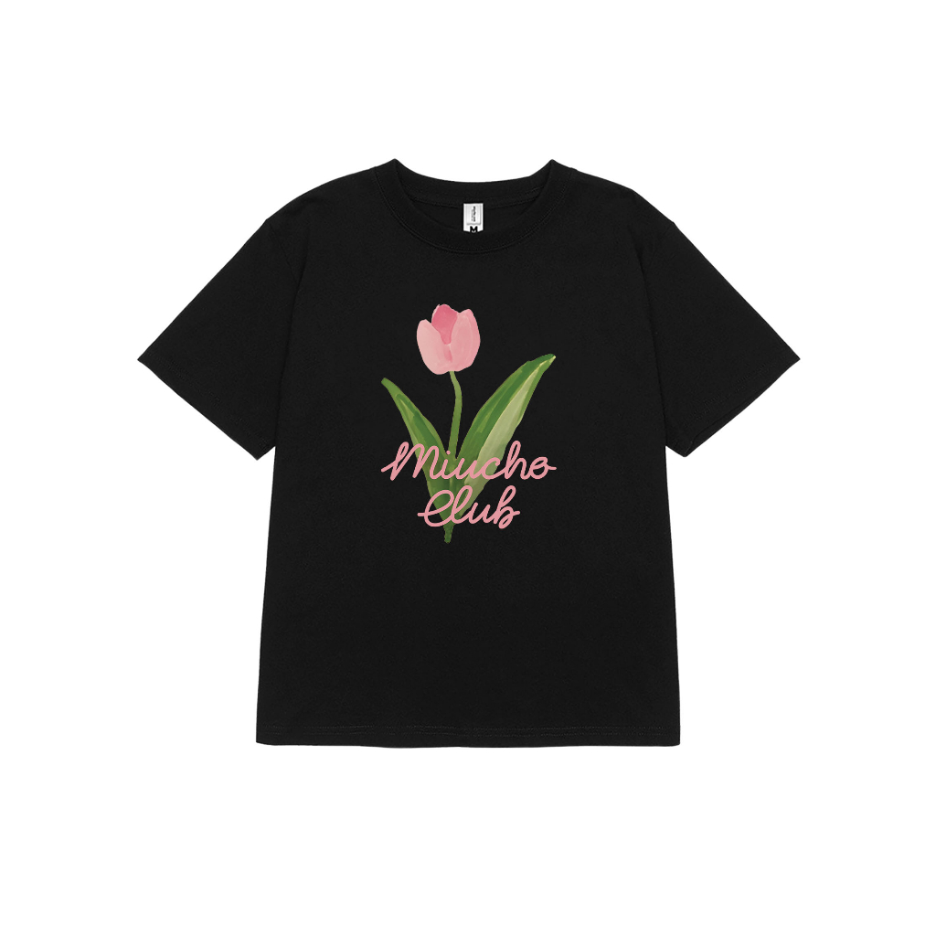 Áo baby tee hoa tuplip xinh xắn ABD306 Miucho cotton cổ tròn in graphic_thumbnail_0