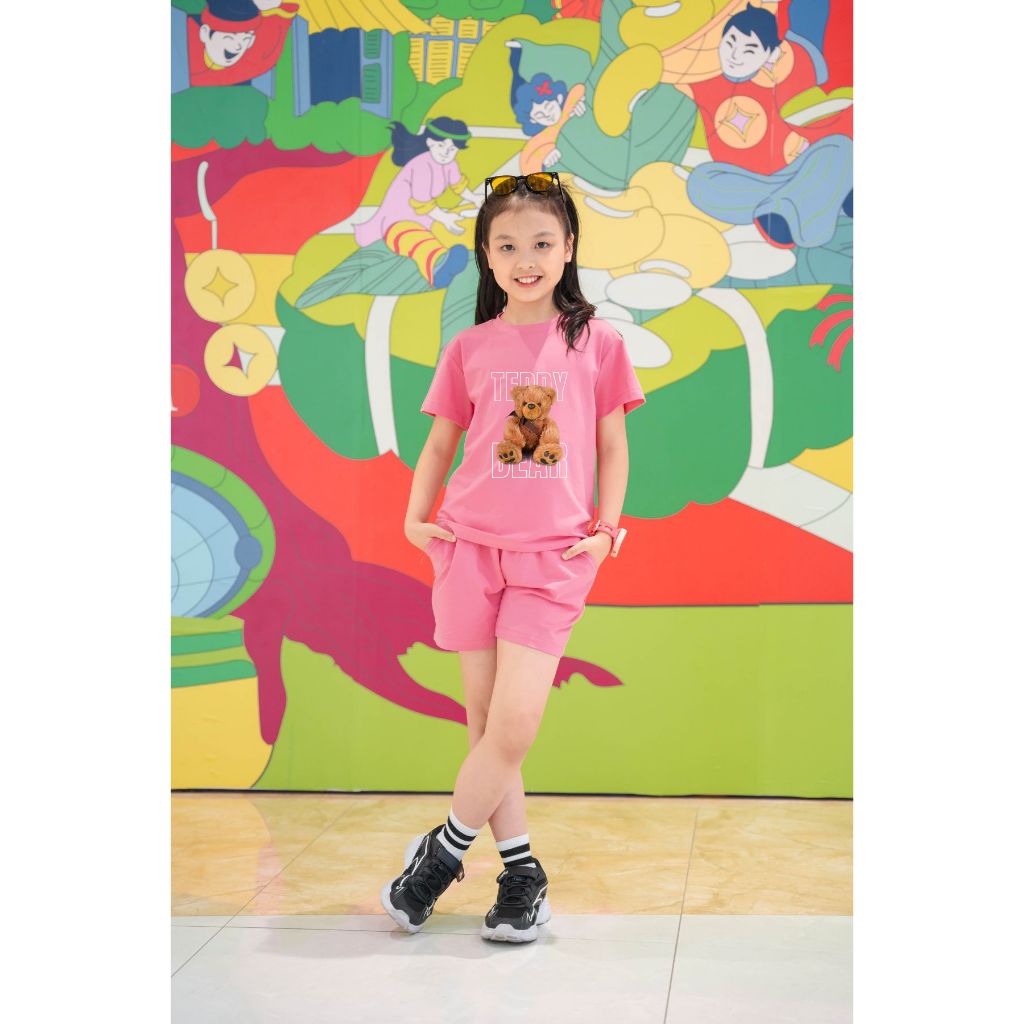 Đồ bộ bé gái lẻ size giao hình ngẫu nhiên - Quần áo bé gái, bé trai size từ 15-40kg Loza Kids XASB01_thumbnail_5