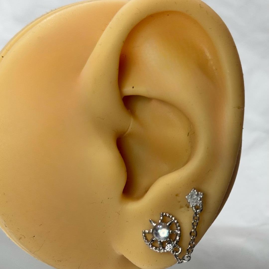 Khuyên kiểu xích mặt tròn kim cương màu._thumbnail_2