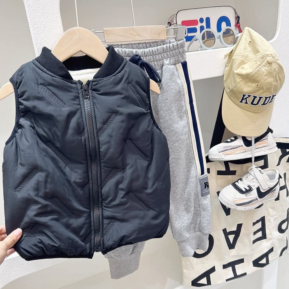 Áo gile phao trần bông trơn_thumbnail_3