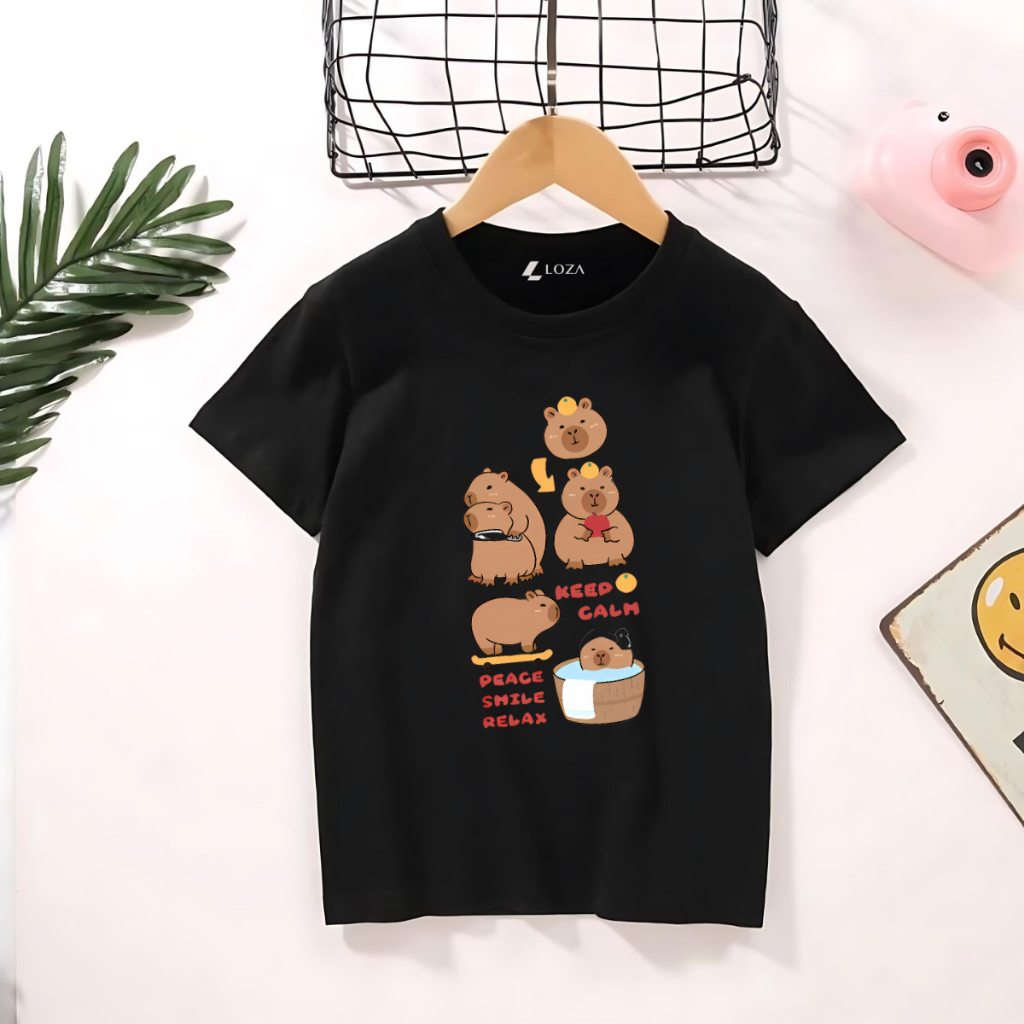 Áo phông cho bé in hình CapyBara nhiều mẫu - Loza Kids AT018_thumbnail_4