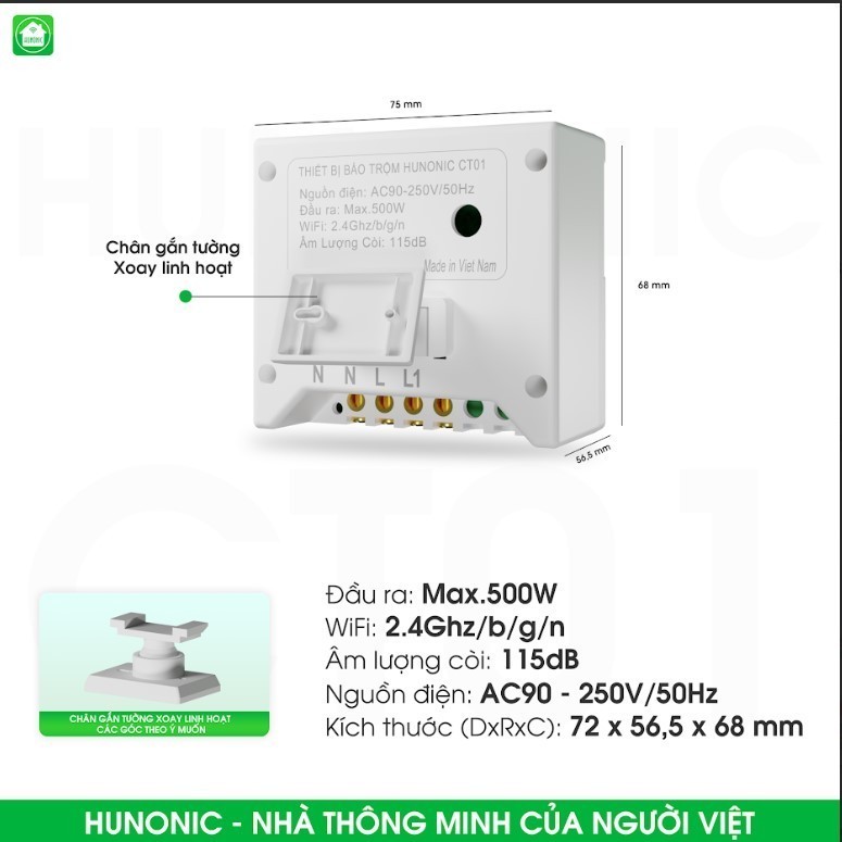 Thiết Bị Báo Trộm HunonIC CT01_thumbnail_7