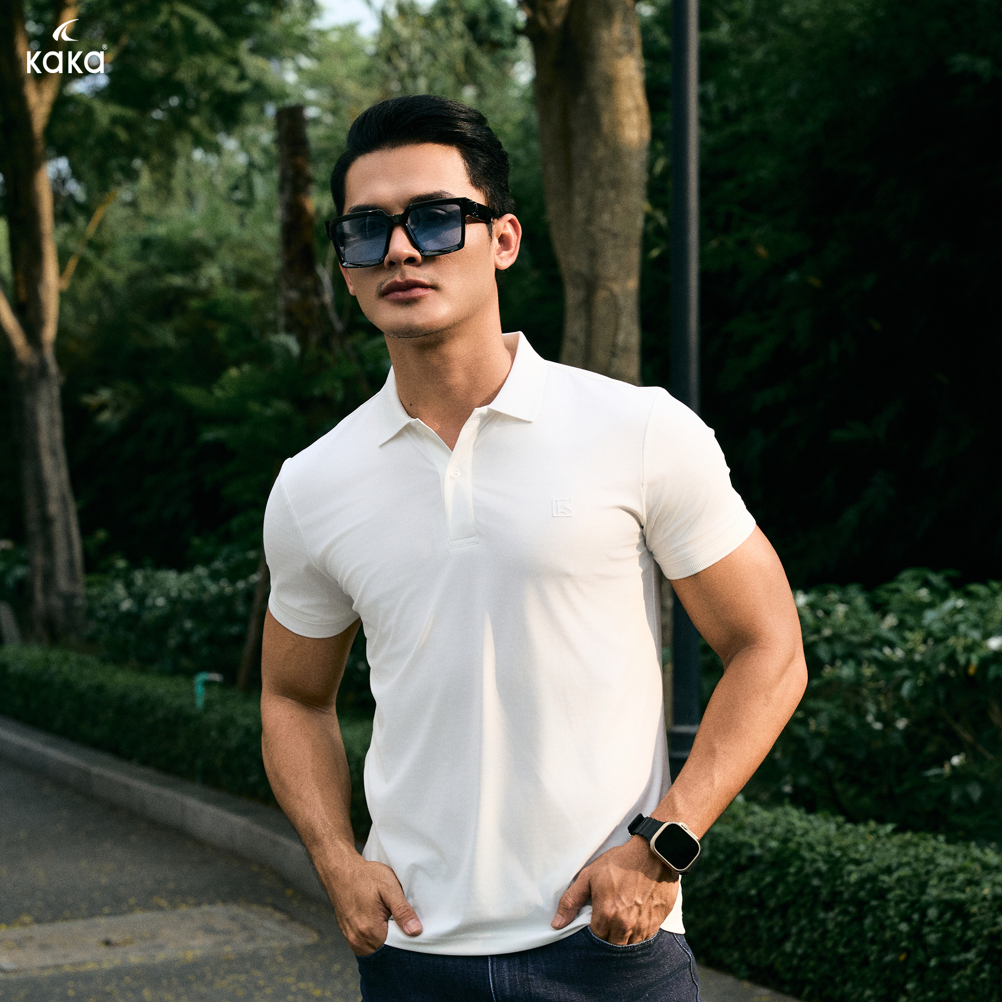 Áo Polo Kaka Logo Tối Giản