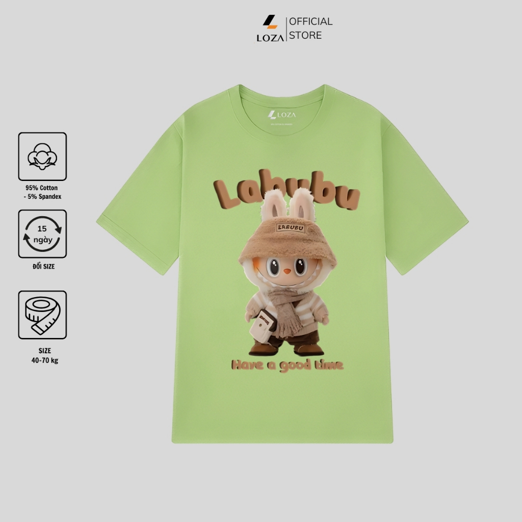 [Form Rộng] Áo thun nữ in hình Labubu nhiều mẫu - Áo phông nữ dáng rộng Loza - G0195_thumbnail_12