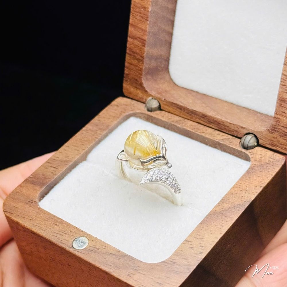 N168 - Nhẫn bạc hồ ly mix đá phong thủy các loại_thumbnail_5