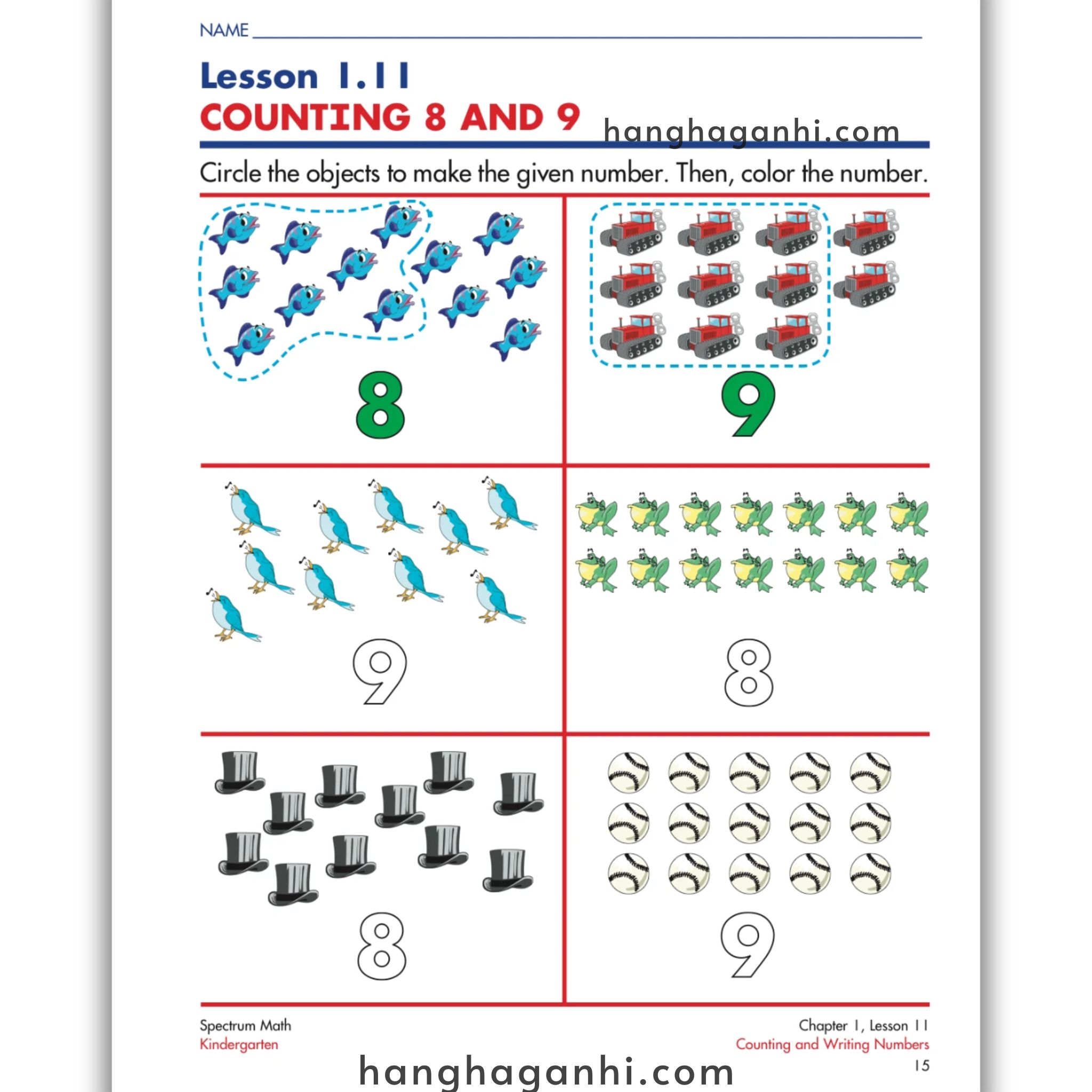 Spectrum Math Workbook Grade K- Sách Toán Tiếng Anh cho bé tiền tiểu học_thumbnail_7