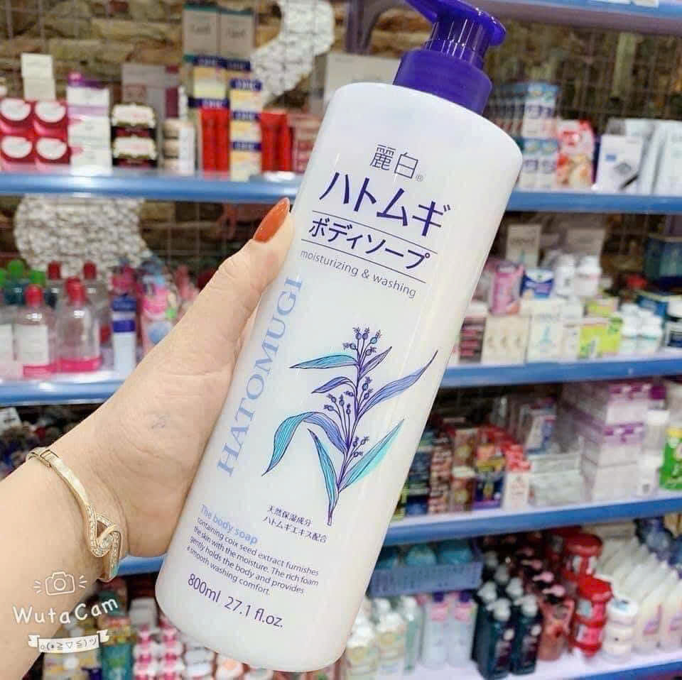 Sữa tắm sáng da HATOMUGI 800ml_thumbnail_10