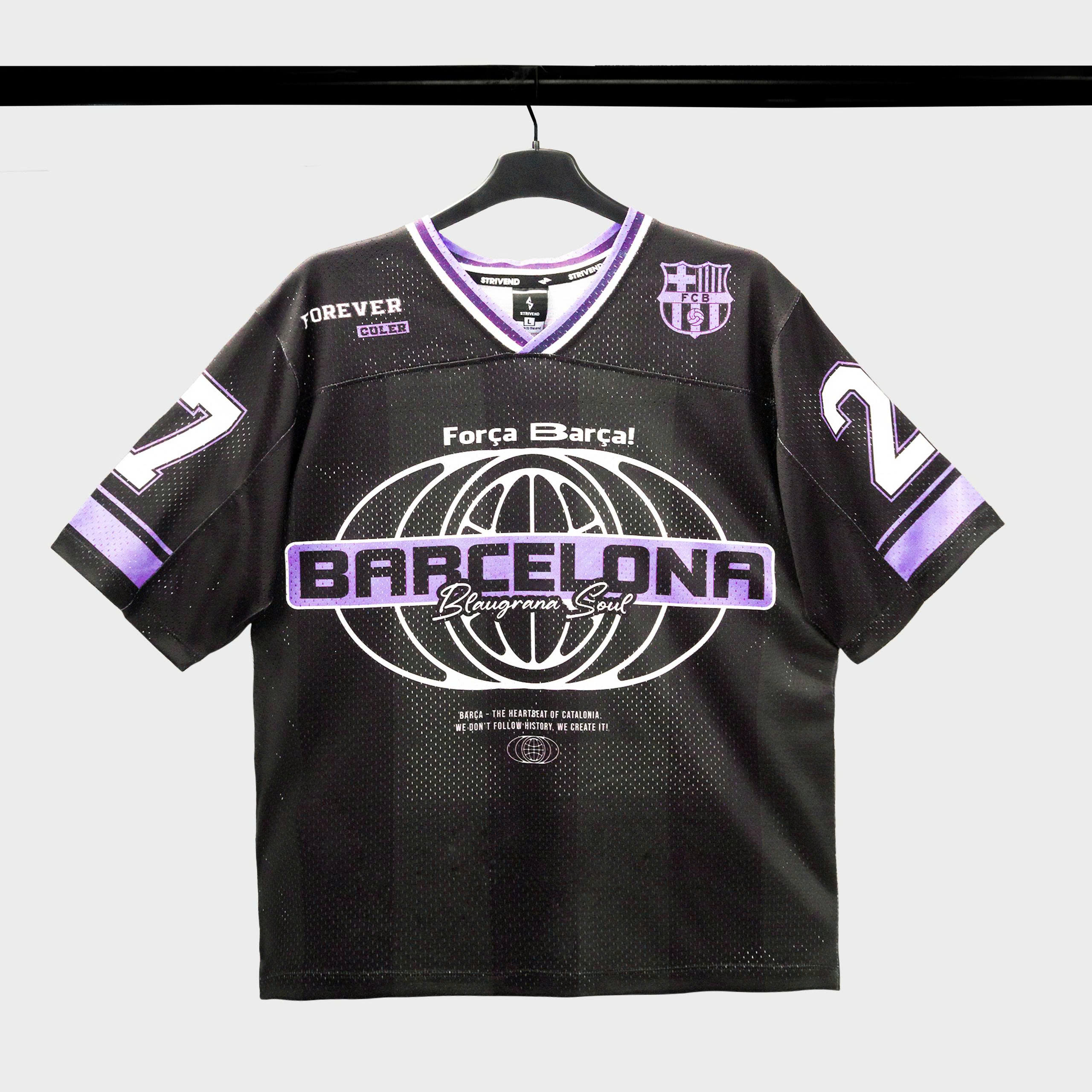 Áo Jersey Strivend CLB Barca đen