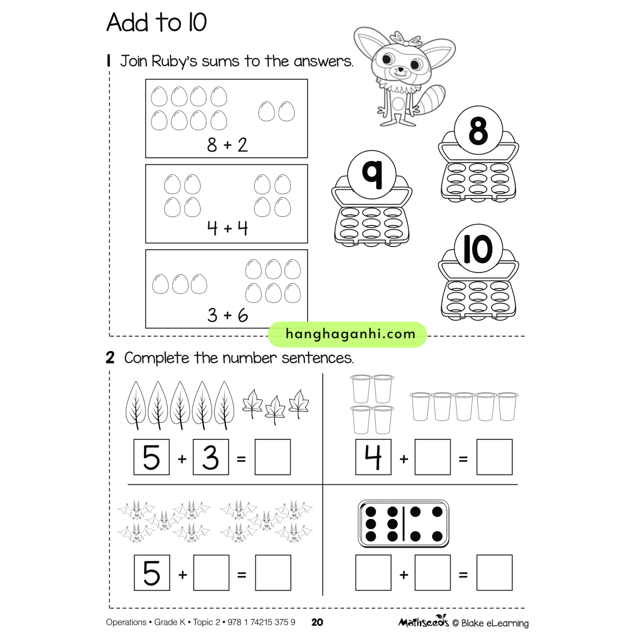 Reading Eggs Operations Grade K, Sách Toán học, tìm quy luật cho bé mầm non Tiếng Anh_thumbnail_7