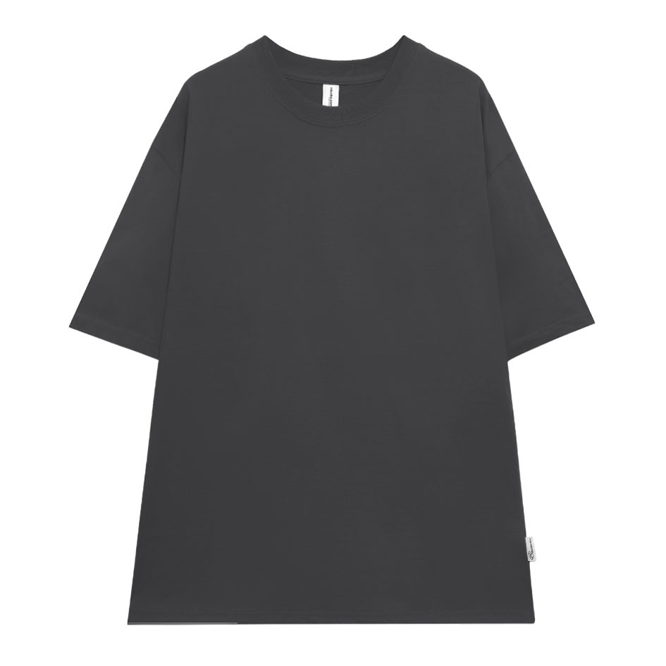 Áo thun trơn form rộng ATT01 Miucho vải cotton cổ tròn in basic Top Trắng_thumbnail_24