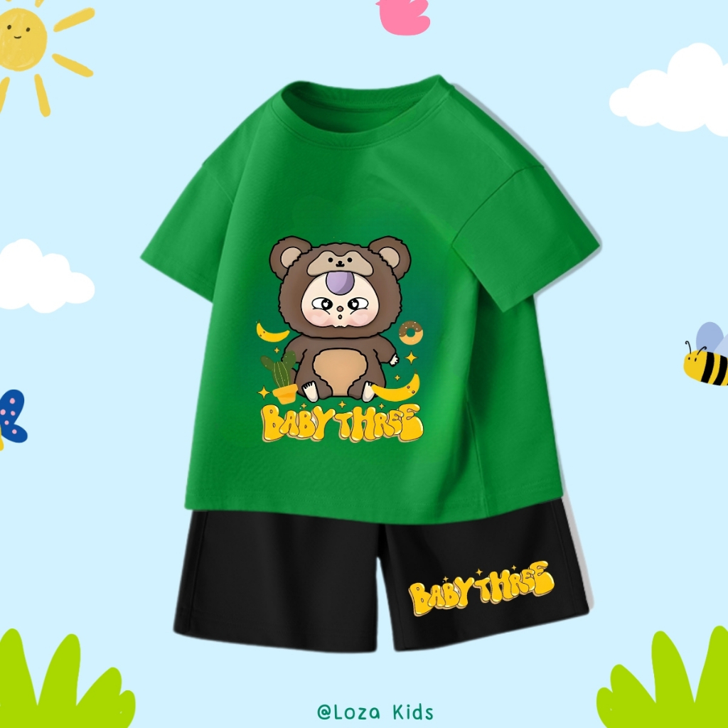 Đồ bộ bé trai in hình Baby Three - Loza Kids SB213_thumbnail_2