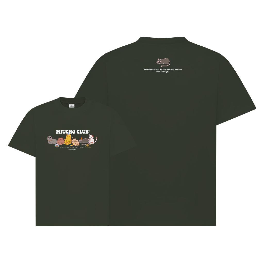 Áo phông đôi nam nữ form rộng 1953 Miucho Club cổ tròn vải cotton 2c 250gsm dày dặn in mix_thumbnail_11