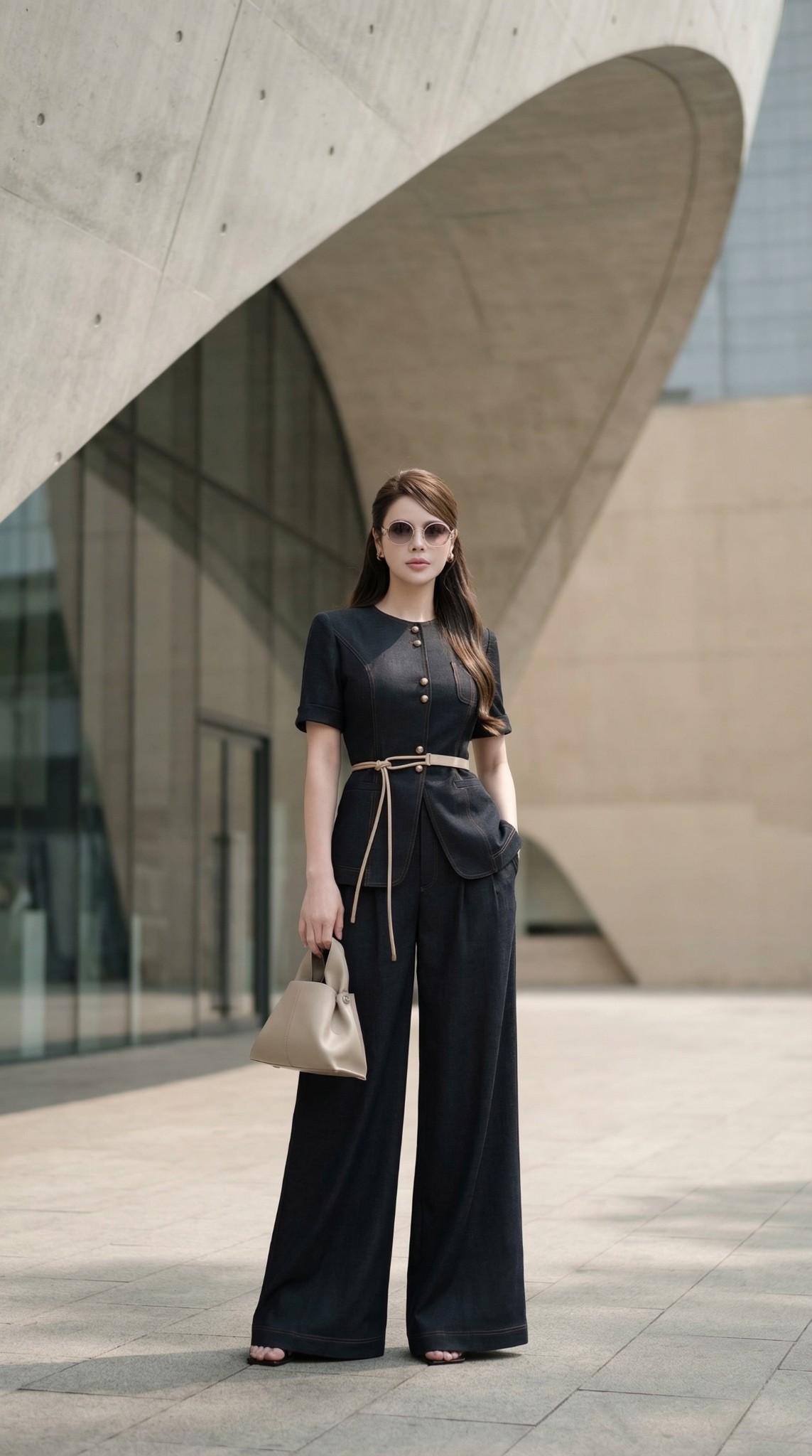 Bộ quần Lụa bò TRALI 26502