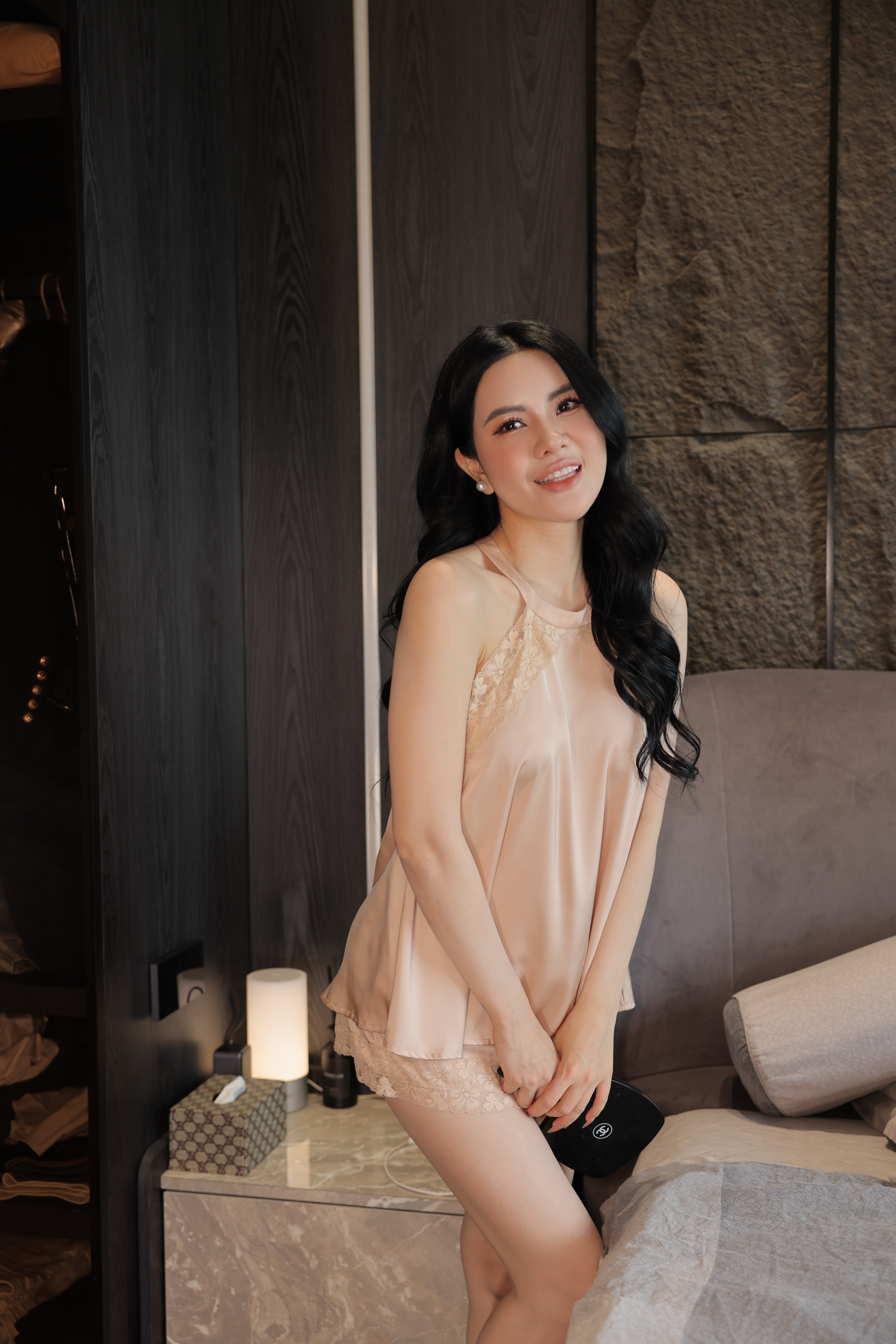 Bộ lụa áo yếm, quần cộc BN614_thumbnail_17