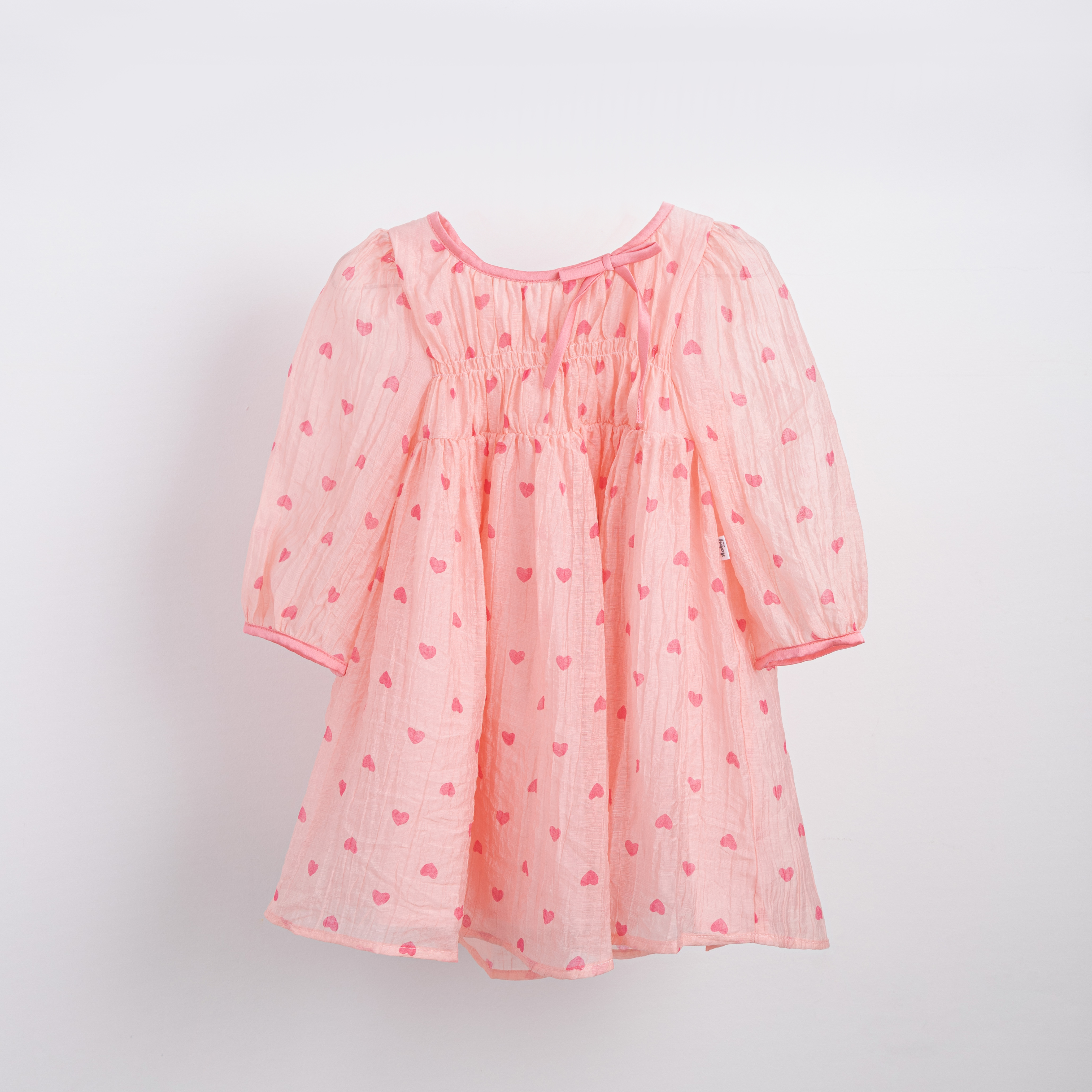 Váy tơ trái tim nhún ngực đính nơ_thumbnail_0