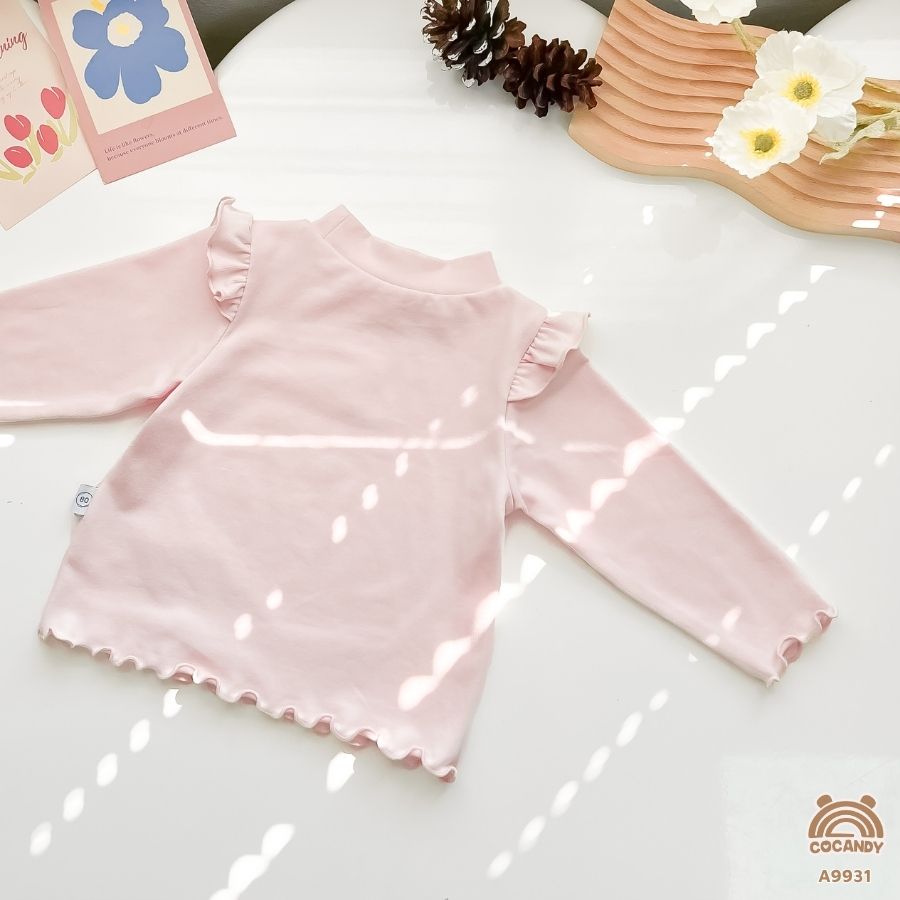 Áo dài HỒNG phối bèo sóng thêu thỏ_thumbnail_2