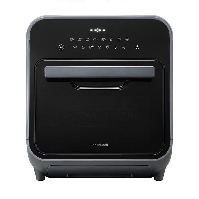 Lò nướng chân không kết hợp chức năng hấp LocknLock Steam Air Fryer Oven 12.5L, 220-240V, 50/60Hz, 985-1635W - Màu x