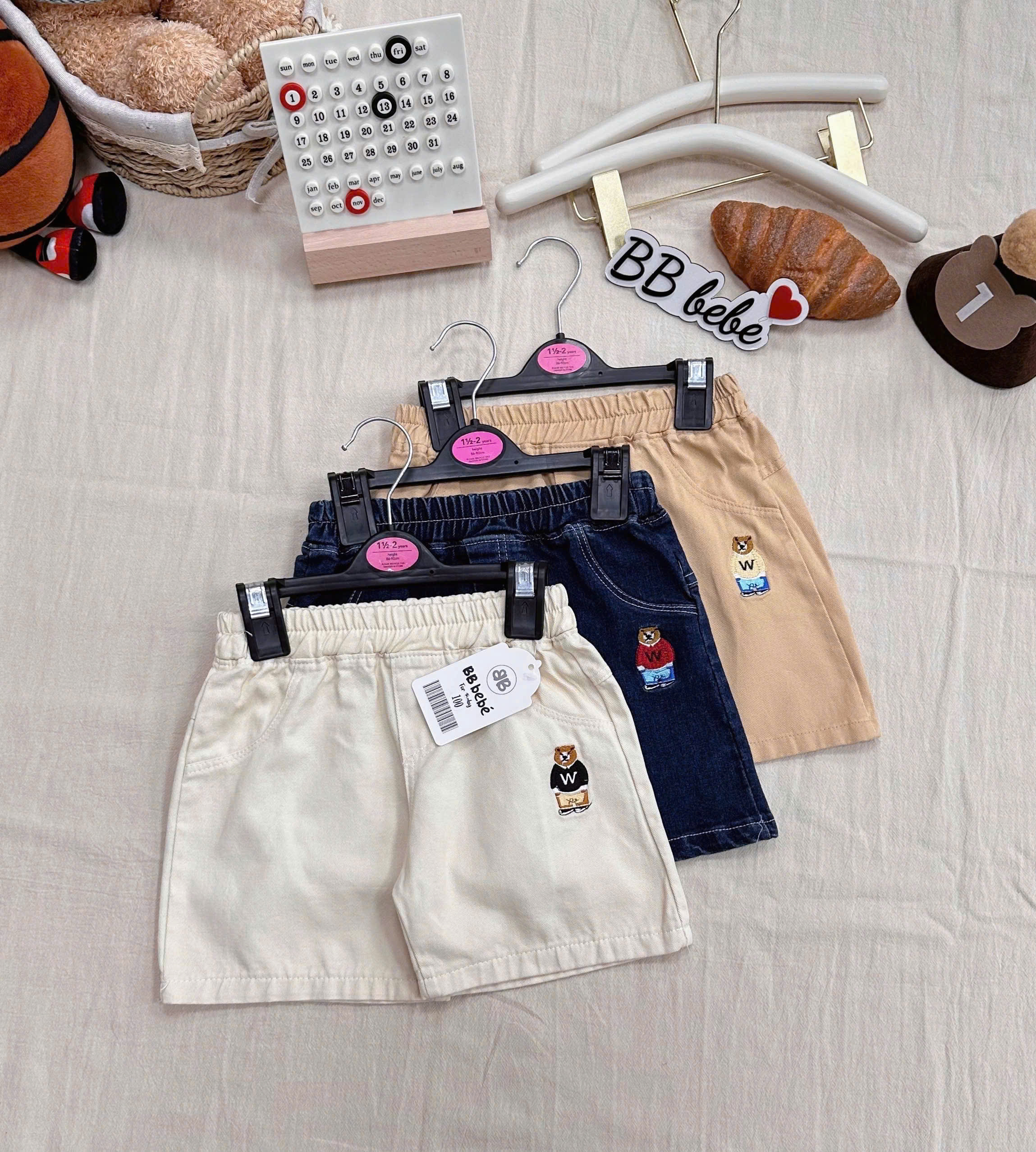 R60 SET 3 QUẦN THÊU GẤU W MÃ 3- A107.91