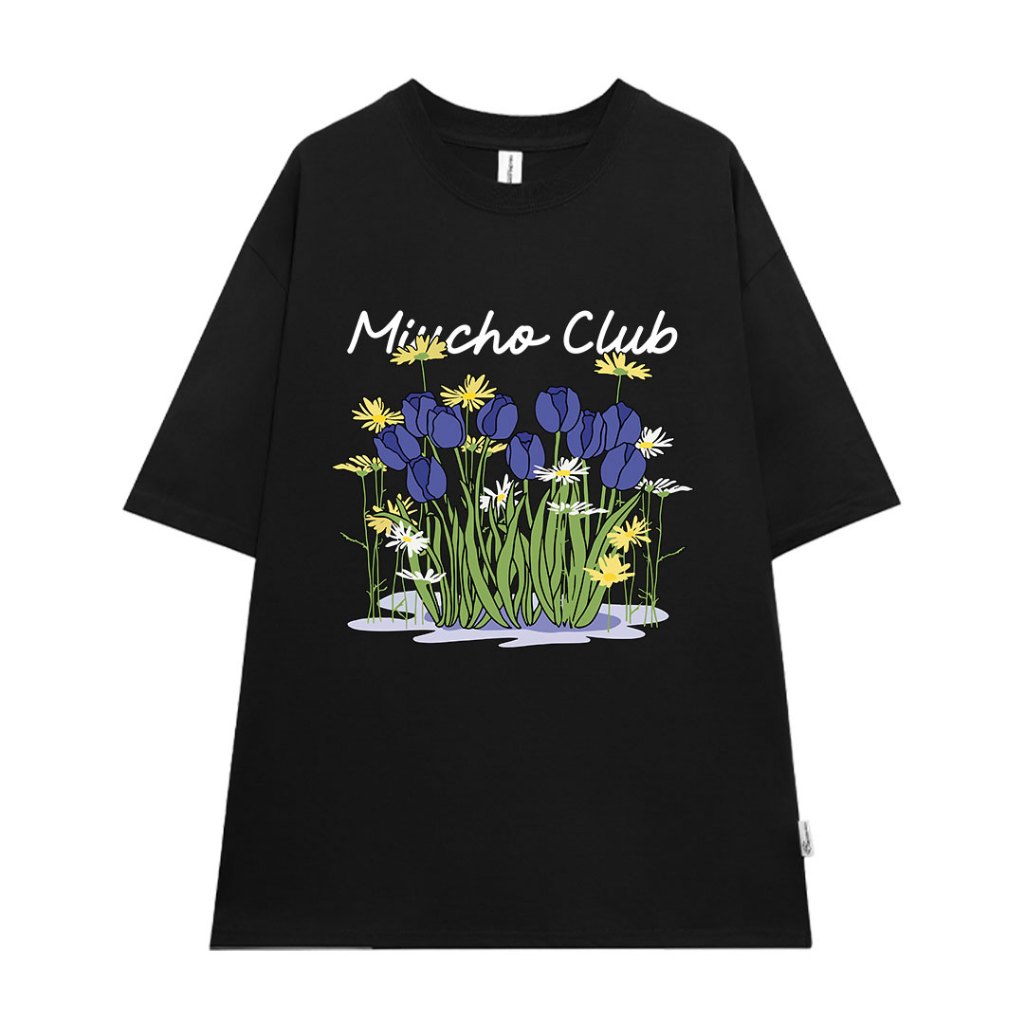 Áo thun local brand form rộng nam nữ vải cotton ATD1155 Miucho tay ngắn cổ tròn in mix_thumbnail_11